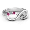Anillo de amor infinito con piedras de mamá & #039;
