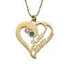 Two Hearts Forever One Necklace - Gold Plated