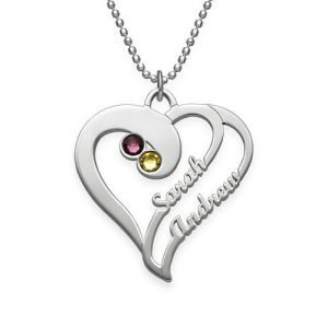 Dos corazones para siempre un collar