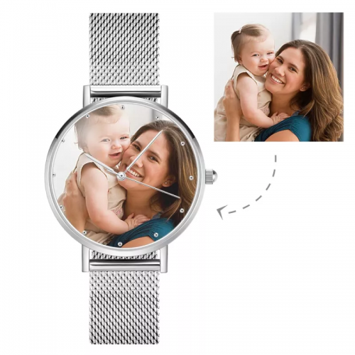 Reloj fotográfico personalizado para pareja unisex