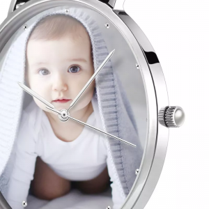 Reloj fotográfico personalizado para pareja unisex
