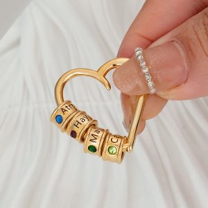 Forever Bound by One Mother's Heart personalized birthstone necklace