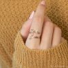 Personalized Name Adjustable 925 Silver Two Name Ring